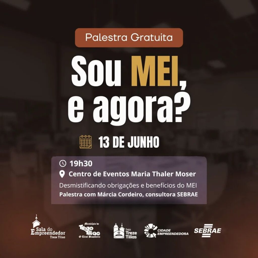 Palestra Gratuita “Sou MEI, e agora?”