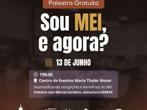 Palestra Gratuita “Sou MEI, e agora?”