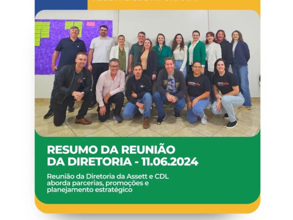 Reunião da Diretoria da Assett CDL